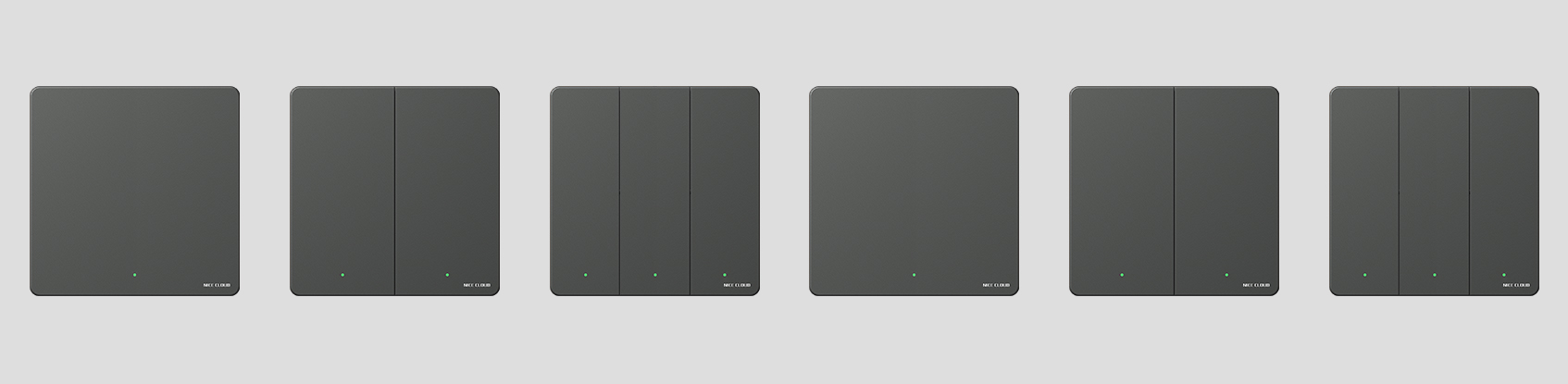 卓耀智能面板系列（黑）